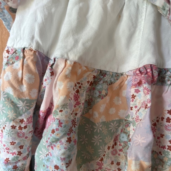 Colorful skirt patchwork tiered ruffles loveshackfancy girl preppy toddler baby - Picture 5 of 8